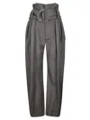 Jw Anderson Gathered Trousers In Gray