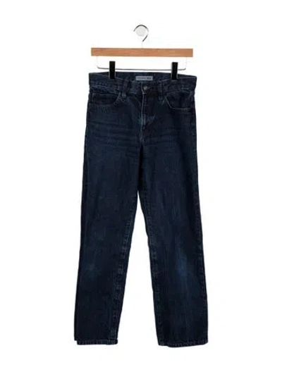 Pre-owned Jw Anderson High-rise Straight Leg Jeans In Blue