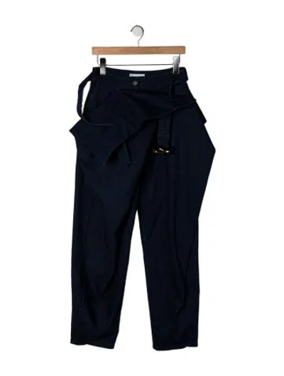 Pre-owned Jw Anderson High-rise Straight Leg Jeans In Blue
