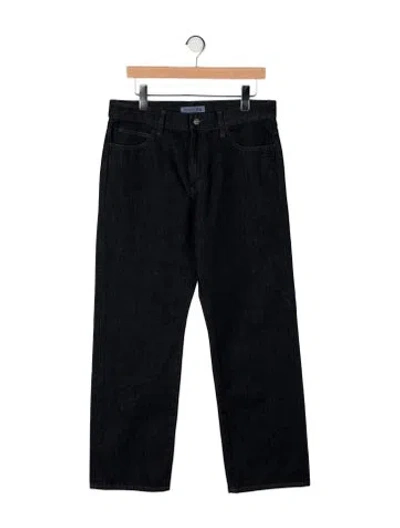 Pre-owned Jw Anderson High-rise Wide Leg Jeans In Blue