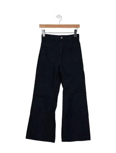 Pre-owned Jw Anderson High-rise Wide Leg Jeans In Blue