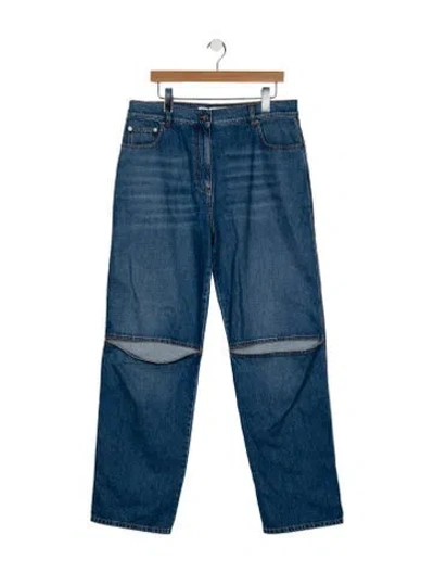 Pre-owned Jw Anderson High-rise Wide Leg Jeans W/ Tags In Blue