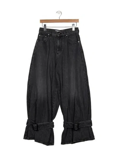 Pre-owned Jw Anderson High-rise Wide Leg Jeans W/ Tags In Gray