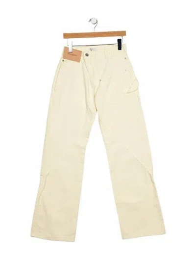 Pre-owned Jw Anderson High-rise Wide Leg Jeans W/ Tags In Green