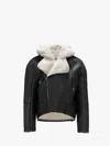 Jw Anderson Bikerjacke Mit Shearling-besatz In Black