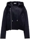 Jw Anderson Hooded Biker Wool Jacket