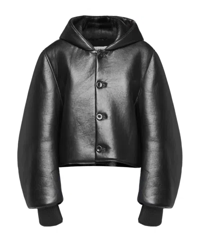 JW ANDERSON JW ANDERSON CROPPED HOODED BLOUSON JACKET