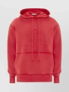JW ANDERSON HOODED SWEATER WITH DRAWSTRING AND POUCH POCKET