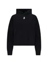 Jw Anderson J. W. Anderson Cropped Black Hoodie With Subtle Branding And Relaxed Fit In Black