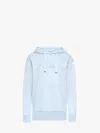 Jw Anderson Hooded Sweatshirt With Logo And Pouch Pocket In Blue
