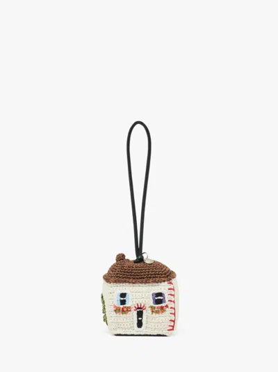 Jw Anderson House Crochet Charm In White