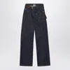 Jw Anderson Indigo Twisted-denim Jeans In Blue