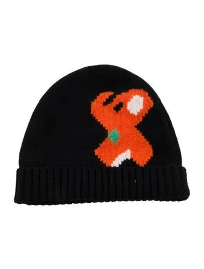 Pre-owned Jw Anderson Intarsia Knit Elephant Beanie In Multi