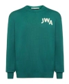 Jw Anderson Jwa Crew Neck Sweater In Green