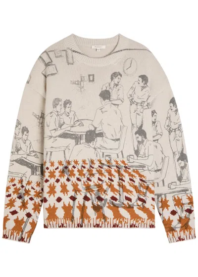 JW ANDERSON JW ANDERSON INTARSIA WOOL-BLEND JUMPER
