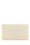 Jw Anderson Crochet Detail Rectangular Shape Clutch Bag In Offwhite