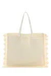 Jw Anderson Ivory Crochet Shopping Bag