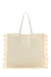Jw Anderson Ivory Crochet Shopping Bag