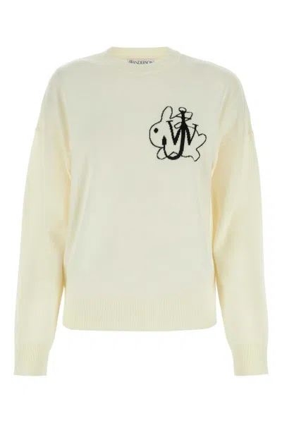 JW ANDERSON IVORY WOOL SWEATER