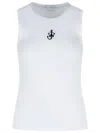 Jw Anderson J. W.anderson Anchor Embroidery Vest In White