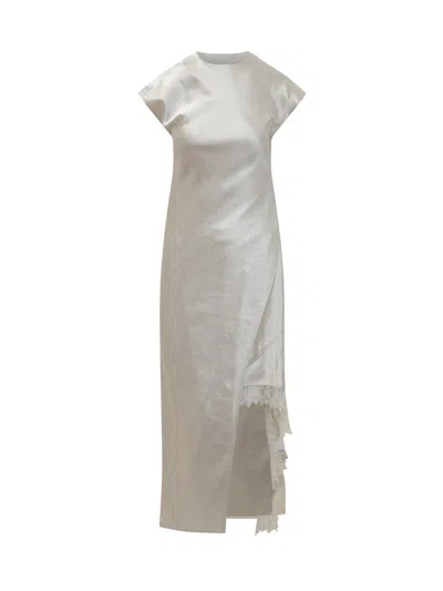Jw Anderson J. W. Anderson Asymmetric Mini Suit Dress In White