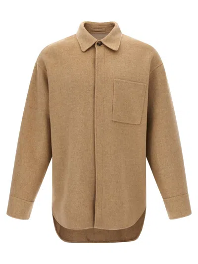 JW ANDERSON J. W. ANDERSON ASYMMETRICAL WOOL OVERSHIRT