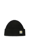 Jw Anderson Logo Patch Beanie In Black