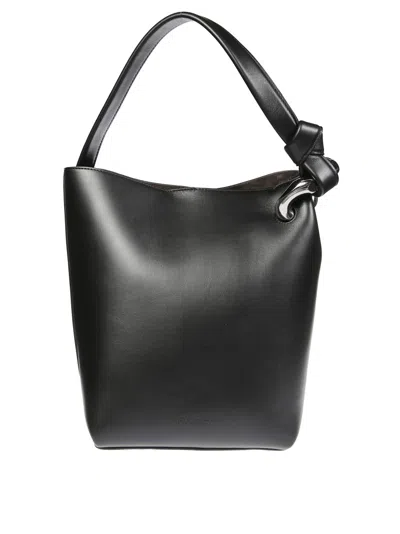 JW ANDERSON J. W. ANDERSON BLACK LEATHER SHOULDER BAG WITH ADJUSTABLE STRAP