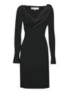 Jw Anderson Abito In Misto Poliestere Stretch Nero Donna In Black