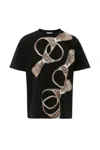 Jw Anderson J. W. Anderson Black Oversized Crewneck T-shirt In Black