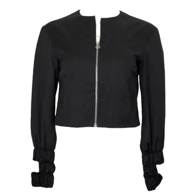 Pre-owned Jw Anderson J. W. Anderson Black Wool Cropped Zip Bolero Jacket