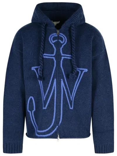 JW ANDERSON J. W. ANDERSON BLUE WOOL SWEATER