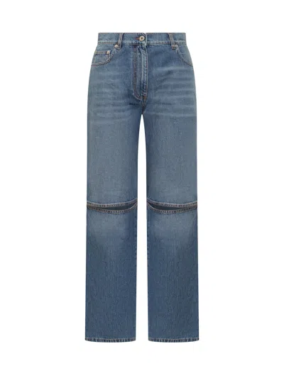 Jw Anderson J. W. Anderson Bootcut Denim Jeans In Animal Print