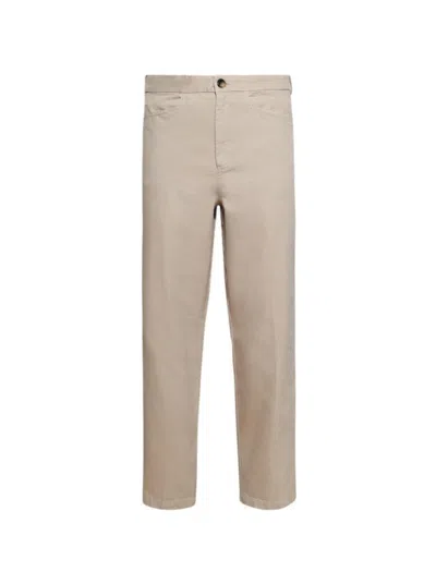 Jw Anderson J. W. Anderson Button Detail Straight Leg Trousers - Light Grey In Brown