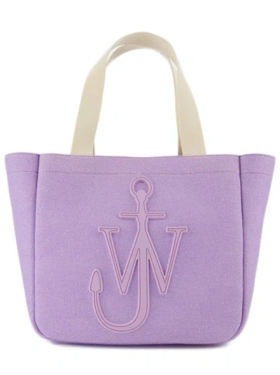 Jw Anderson Cabas Tote Bag  - Lilac - Cotton In Purple
