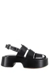 Jw Anderson Stripe Platform Sandal W In Black