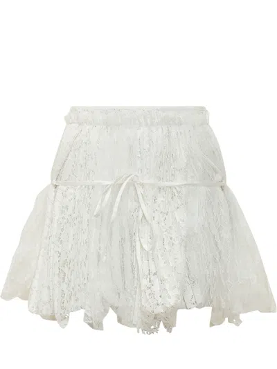 Jw Anderson J. W. Anderson Chic Mini Skirt With Elegant Belt In Animal Print