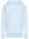 Jw Anderson Hooded Sweatshirt With Logo And Pouch Pocket In Blue