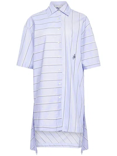 Jw Anderson J. W. Anderson Contemporary High-low Hem Shirt In Blue