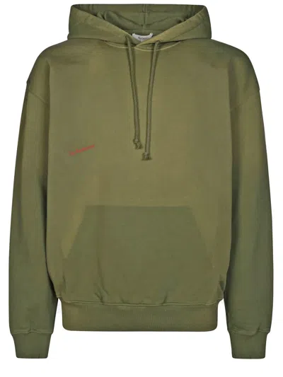 Jw Anderson J. W. Anderson Cotton Sweatshirt With Contrasting Logo Detail In Green