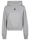 Jw Anderson J. W. Anderson Cropped Grey Hoodie With Relaxed Fit In Gray
