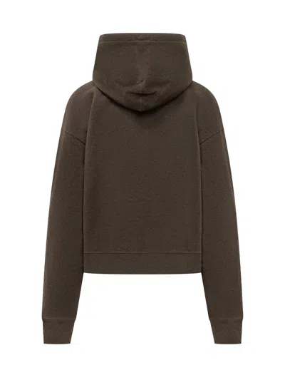 Jw Anderson J. W. Anderson Curved Hem Sweatshirt With Hood In Multi