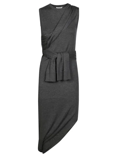 Jw Anderson J. W. Anderson Detail Sleeveless Dress In Gray