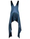 Jw Anderson J. W. Anderson Dress In Blue Acetate Blend In Blue
