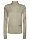 Jw Anderson J. W. Anderson Fitted Neutrals Turtleneck Jumper In Gray