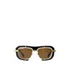 Jw Anderson J. W. Anderson Geometric Sunglasses - Acetate - Black In Black