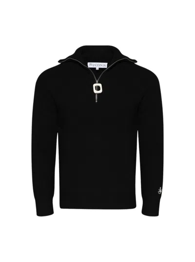 Jw Anderson J. W. Anderson Half Zip Sweater Black