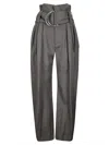 Jw Anderson J. W. Anderson High Waisted Trousers, Wide Leg With Darts In Gray