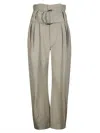 Jw Anderson J. W. Anderson High Waisted Trousers Wide Leg With Darts In Neutral