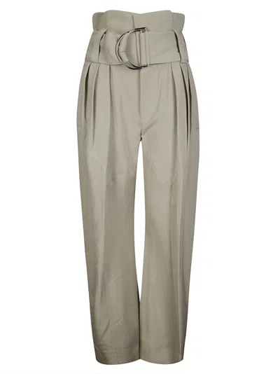 Jw Anderson J. W. Anderson High Waisted Trousers Wide Leg With Darts In Neutral